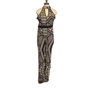 BLACK AND WHITE UNIQUE DIAMOND DESIGNS JUMPSUIT SIZE SMALL